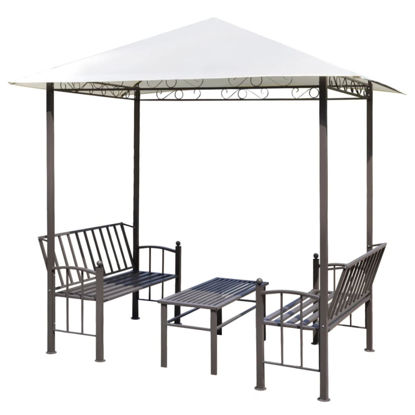 Picture of Outdoor Garden Tent with Benches and Table