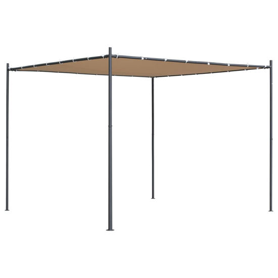 Picture of Outdoor Flat Roof Gazebo Tent - Beige