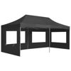 Picture of Outdoor Folding Aluminum Gazebo Tent with Walls - Anthracite