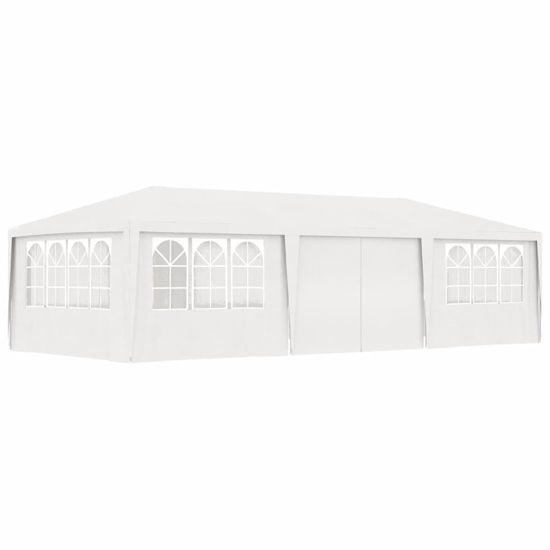 Picture of Outdoor Gazebo Tent with Side Walls - White