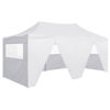 Picture of Outdoor 10'x20' Gazebo Folding Party Tent with 4 Sidewalls - White