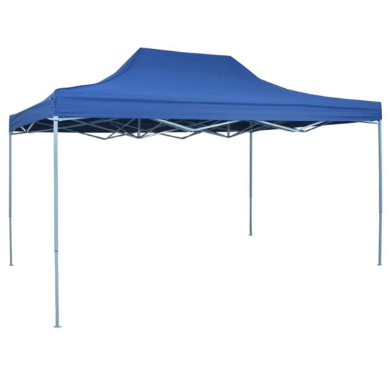 Picture of Outdoor Steel Gazebo Folding Party Tent - Blue