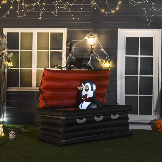 Picture of Outdoor Halloween Inflatable Vampire 6' with LED Lights