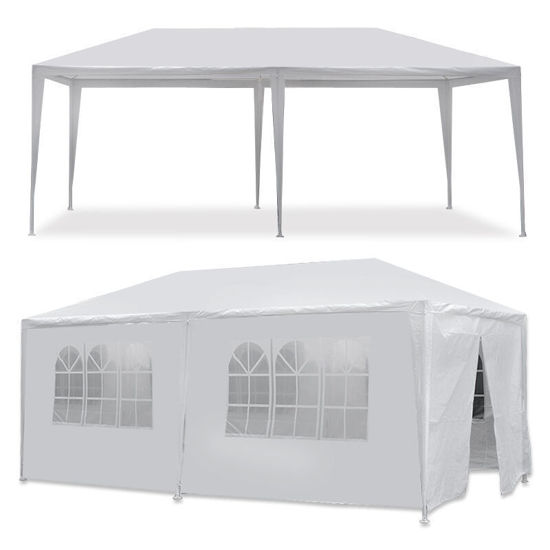 Picture of Outdoor 10' x 20' Tent with 6 Walls - White