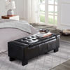 Picture of Bench Storage Ottoman - Black