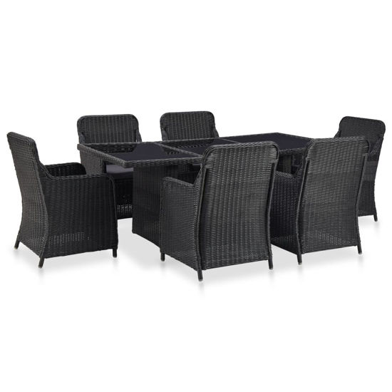 Picture of Outdoor Dining Set - Black 7 pc