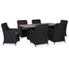 Picture of Outdoor Dining Set - Black 7 pc