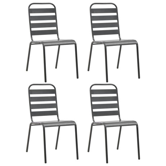 Picture of Outdoor Chairs - Dark Gray 4 pc