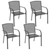 Picture of Outdoor Chairs Mesh Anthracite - 4 pc