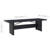 Picture of Outdoor Dining Table 94" - Black