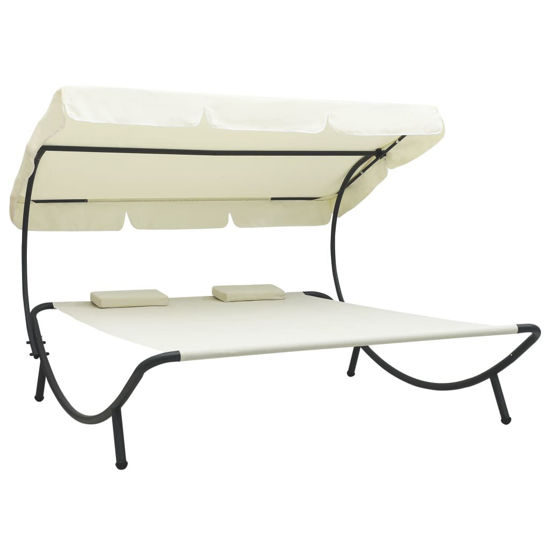 Picture of Outdoor SunBed - Cream White