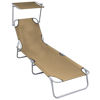 Picture of Outdoor Folding Lounger - Taupe