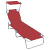 Picture of Outdoor Folding Lounger - Red