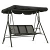 Picture of Outdoor 3-Person Swing Canopy - Black