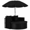 Picture of Outdoor SunBed with Umbrella - Black