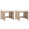 Picture of Outdoor Patio Stools - Beige 2 pcs
