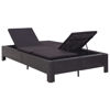 Picture of Outdoor 2-Person Sunbed - Black