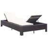 Picture of Outdoor 2-Person Sunbed - Black