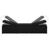 Picture of Outdoor Lounger with Tea Table - Black