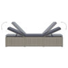 Picture of Outdoor Lounger with Tea Table - Gray