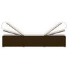Picture of Outdoor Lounger with Tea Table - Brown