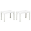 Picture of Outdoor Benches - 2 pcs White