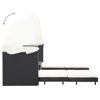 Picture of Outdoor 3-Seater SunBed - Black