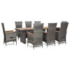 Picture of Outdoor Dining Set - Gray 9 pc