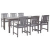 Picture of Outdoor Dining Set 7 pc - Gray