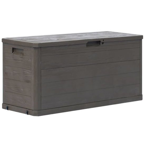 Picture of Outdoor Garden Storage Box 74 gal - Brown