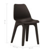 Picture of Outdoor Plastic Chairs - 2 pcs Brown