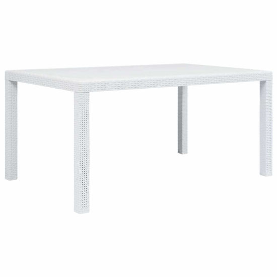 Picture of Outdoor Plastic Table 59" White