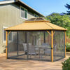 Picture of Outdoor 10'x12' Gazebo with curtains