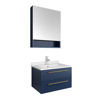 Picture of Lucera 24" Royal Blue Wall Hung Undermount Sink Modern Bathroom Vanity w/ Medicine Cabinet