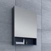 Picture of Lucera 24" Royal Blue Wall Hung Undermount Sink Modern Bathroom Vanity w/ Medicine Cabinet