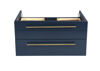 Picture of Lucera 30" Royal Blue Wall Hung Vessel Sink Modern Bathroom Cabinet
