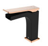 Picture of Single Hole Waterfall Bathroom Faucet - Black/Gold
