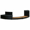 Picture of Outdoor Hot Tub Surround - Black with Wood