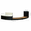 Picture of Outdoor Hot Tub Surround - Black with Wood