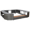 Picture of Outdoor Square Hot Tub Surround - Gray