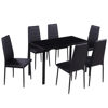 Picture of Kitchen Dining Set - 7 pc Black