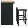 Picture of Outdoor Bar Set - 3pc Black