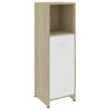 Picture of 11" Bathroom Cabinet - White and Sonoma Oak