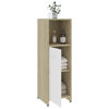 Picture of 11" Bathroom Cabinet - White and Sonoma Oak