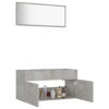 Picture of 35" Bathroom Furniture Set with Mirror - Concrete Gray