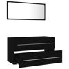 Picture of 35" Bathroom Furniture Set with Mirror - Black