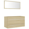 Picture of 35" Bathroom Furniture Set with Mirror - Sonoma Oak