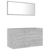 Picture of 35" Bathroom Furniture Set with Mirror - Concrete Gray
