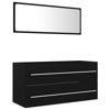 Picture of 39" Bathroom Furniture Set with Mirror - Black