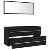 Picture of 39" Bathroom Furniture Set with Mirror - Black